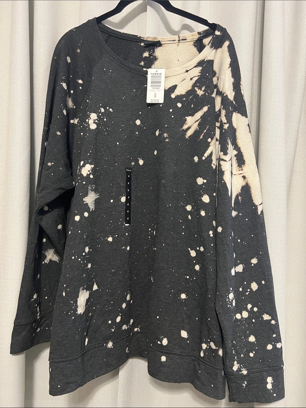 Black & Cream Splatter Sweatshirt